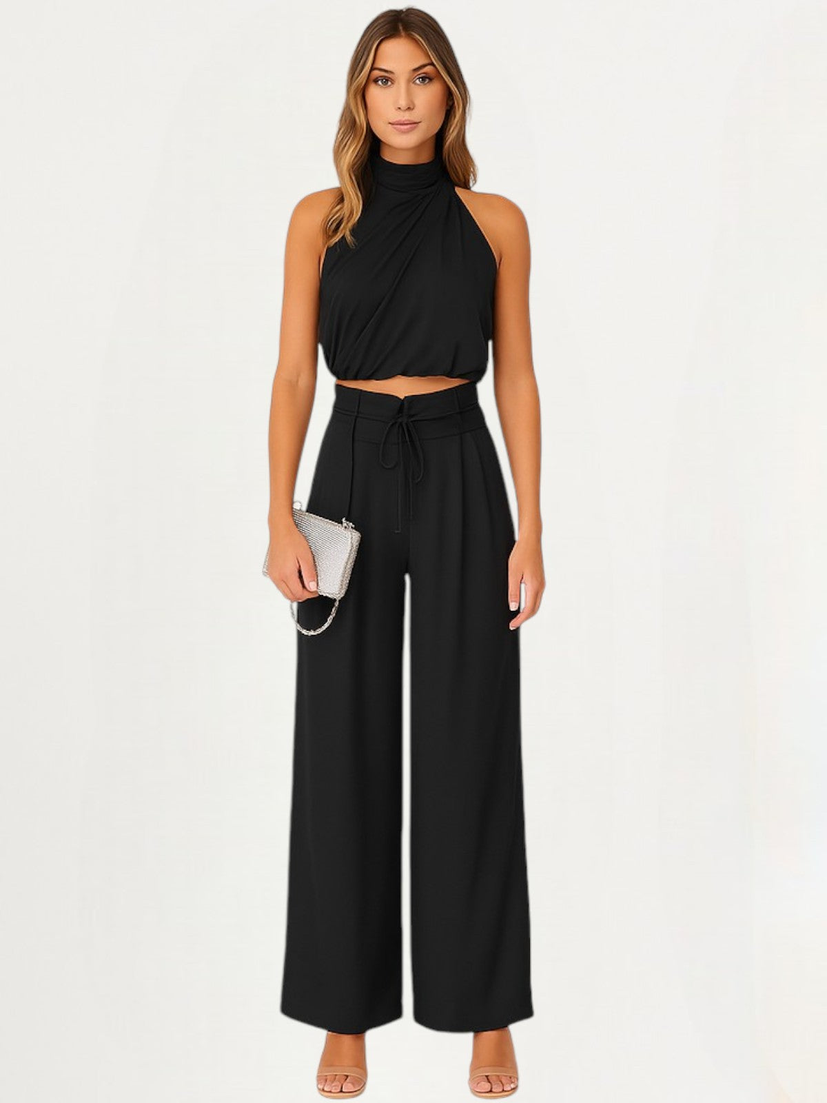 Luna Silk Summer Two-Piece Set