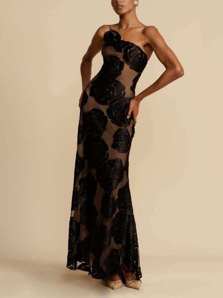 Luna - Flower Maxi Dress