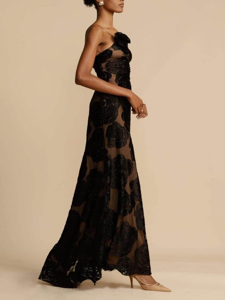 Luna - Flower Maxi Dress
