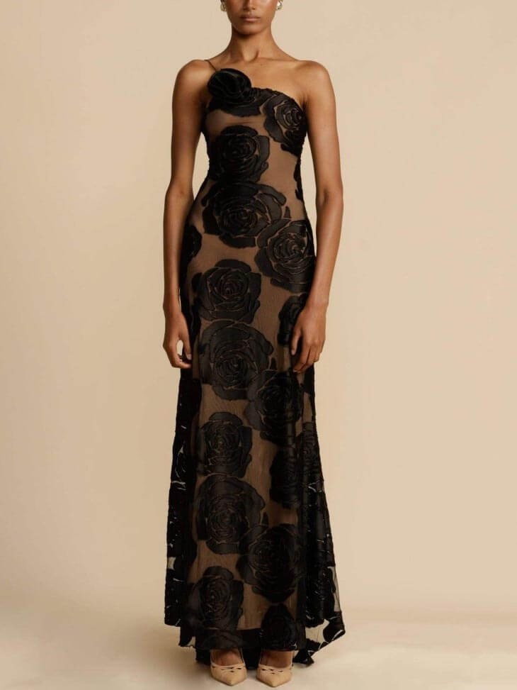 Luna - Flower Maxi Dress