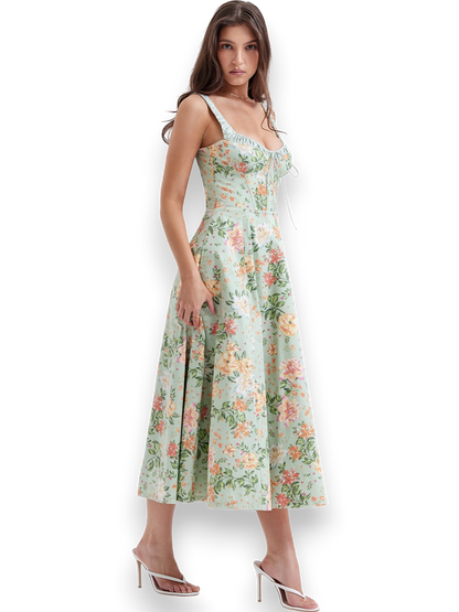 Lira Florence Vintage Floral Maxi Dress