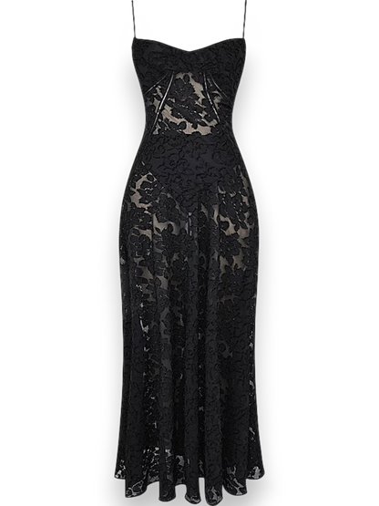 Amara Blossom White Floral Vintage Gown