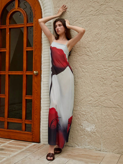 Elara Grace Floral Maxi Dress