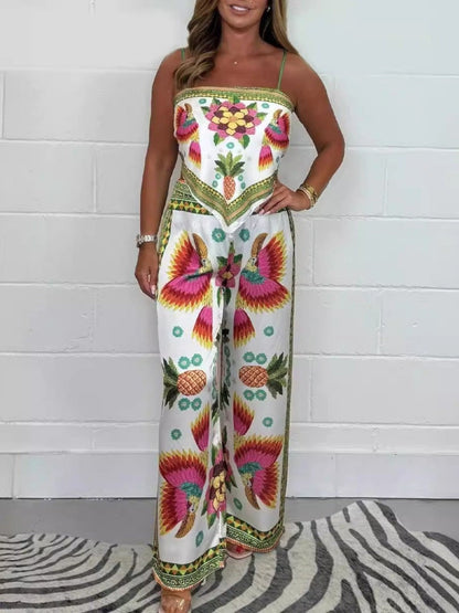 Layla Tropical Print Two-Piece Set