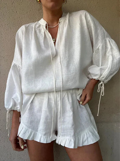 Carmen - Serene Ruffle Lounge Set