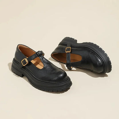 Mary Janes - Elegant Leather Shoe