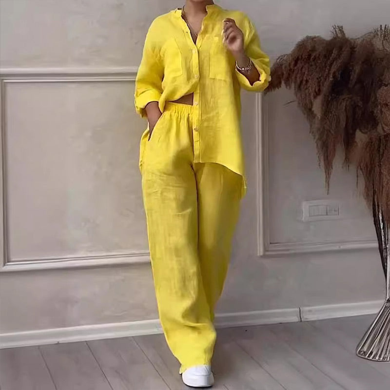 Inara - Lightweight Breathable Linen Two-Piece Set